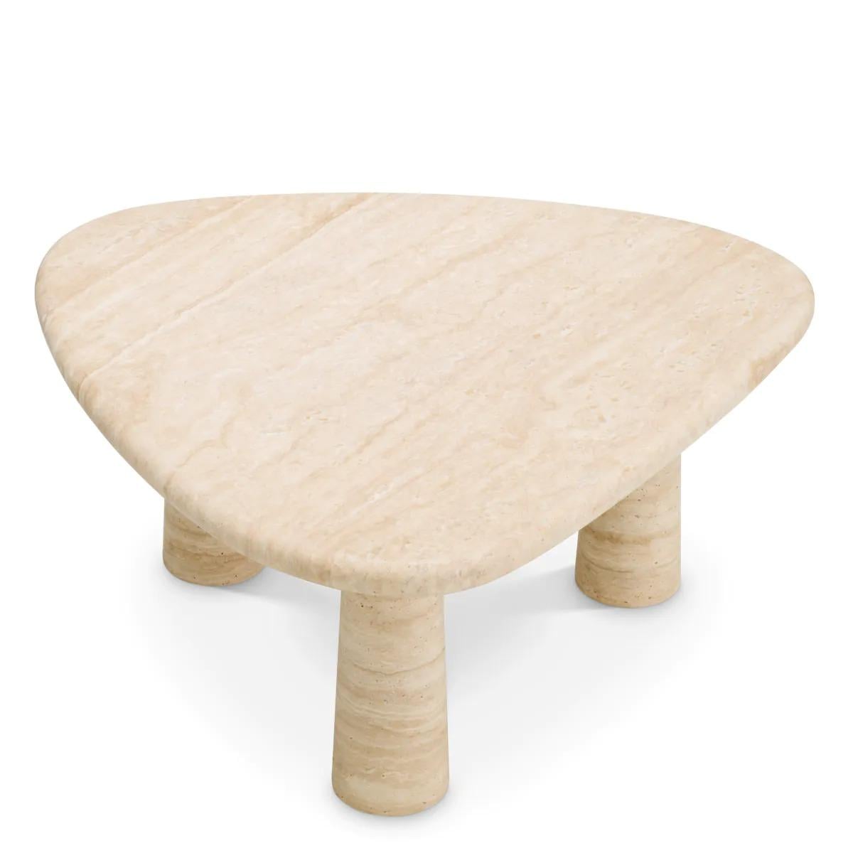 Side Table Larino Large in Travertine
