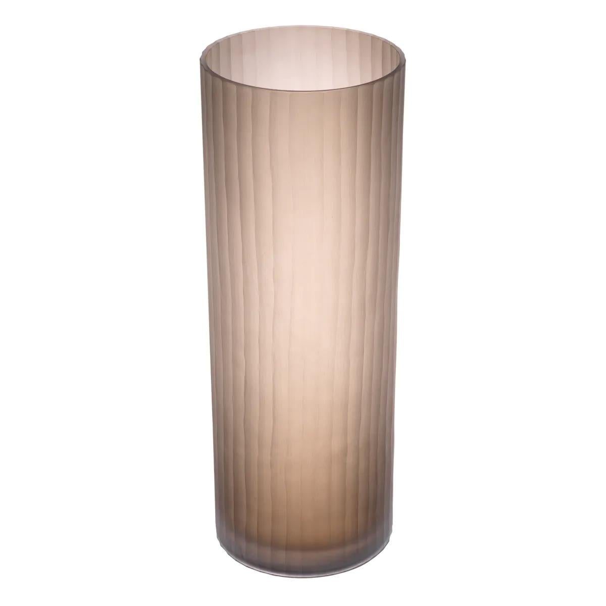 Vase Haight Medium in Frosted Brown