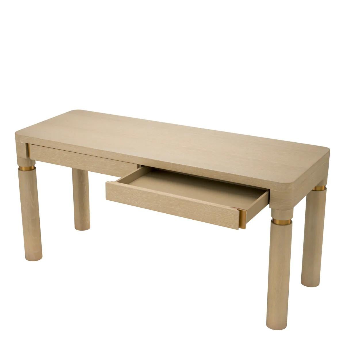 Desk Carmel Washed Oak Veneer