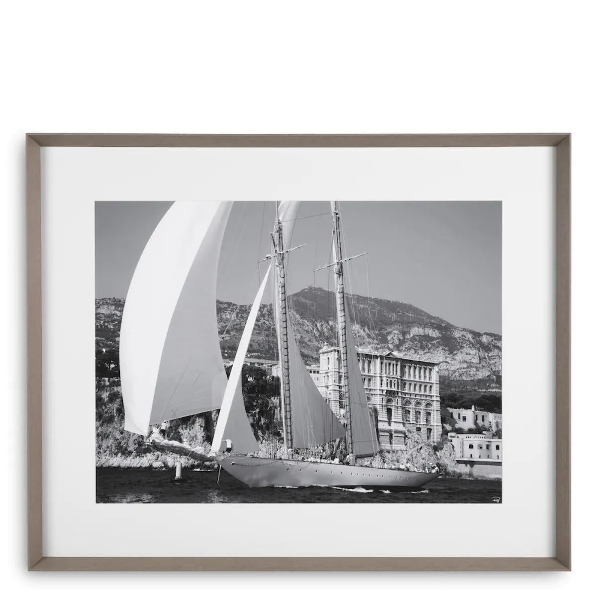 Retro Yacht Framed Photography Print