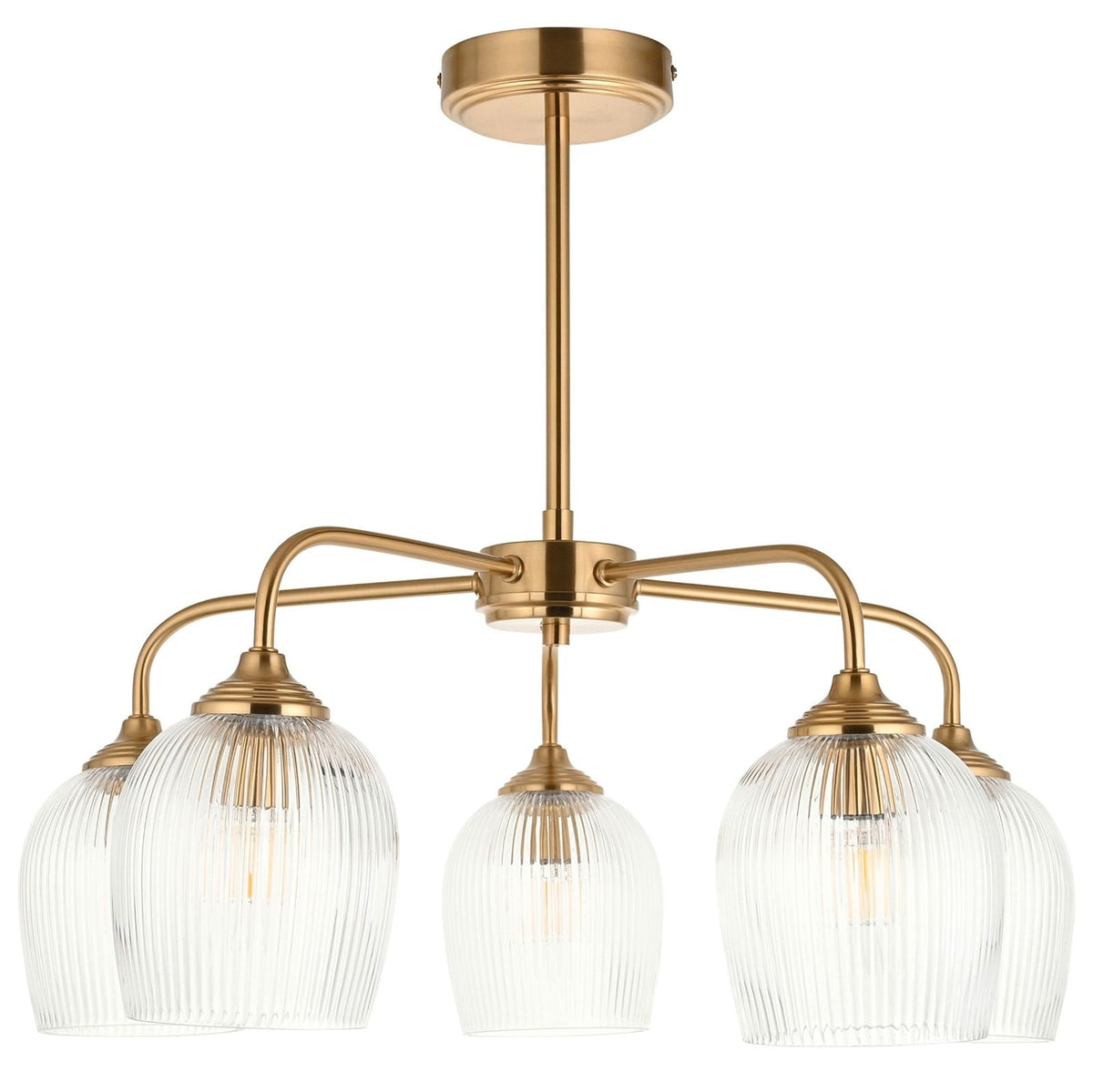 Etta Ribbed Pendant Light - Large