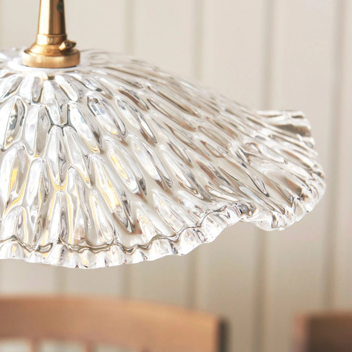 Dahlia Pendant Light in Clear Glass