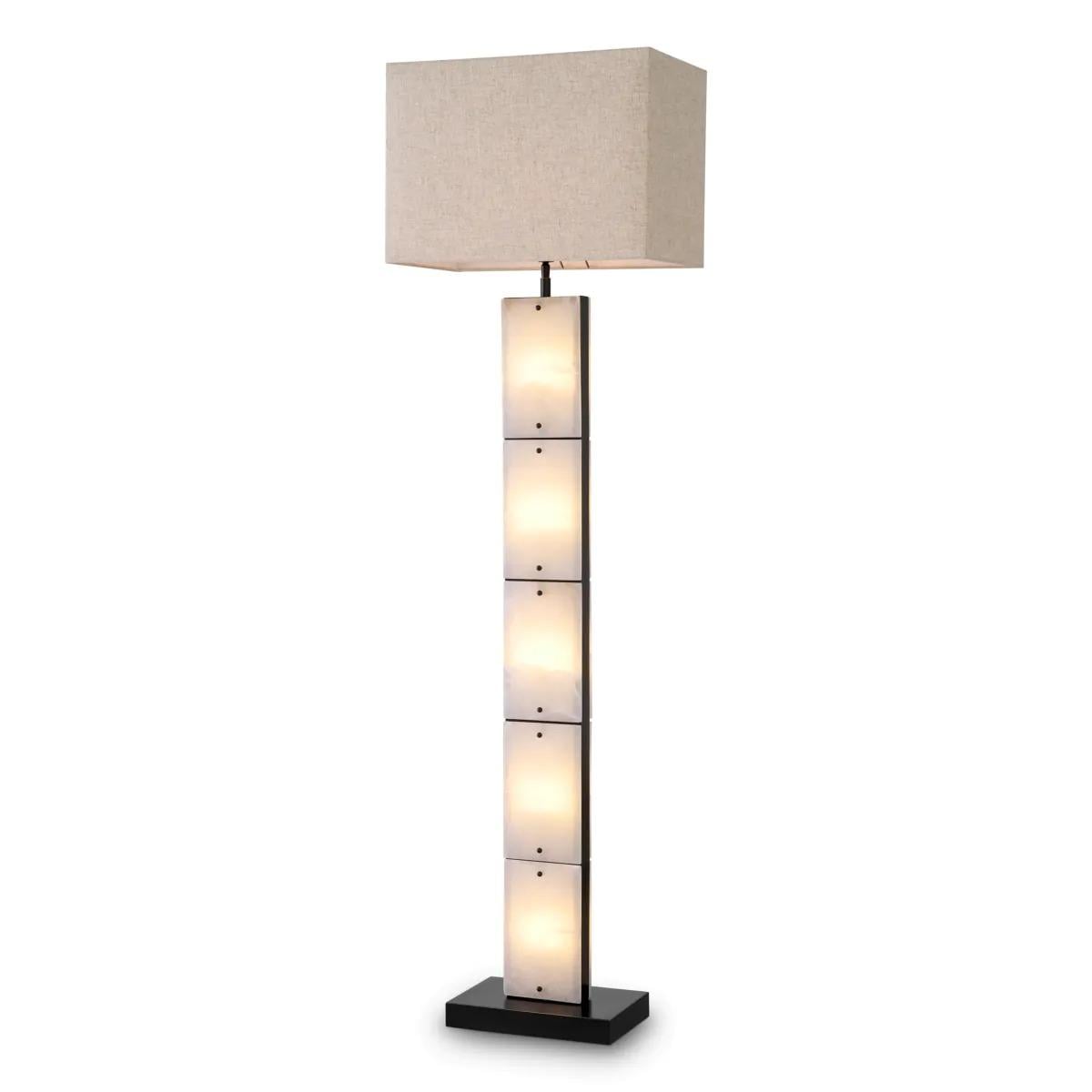 Floor Lamp Ortiz Bronze Highlight Finish incl shade