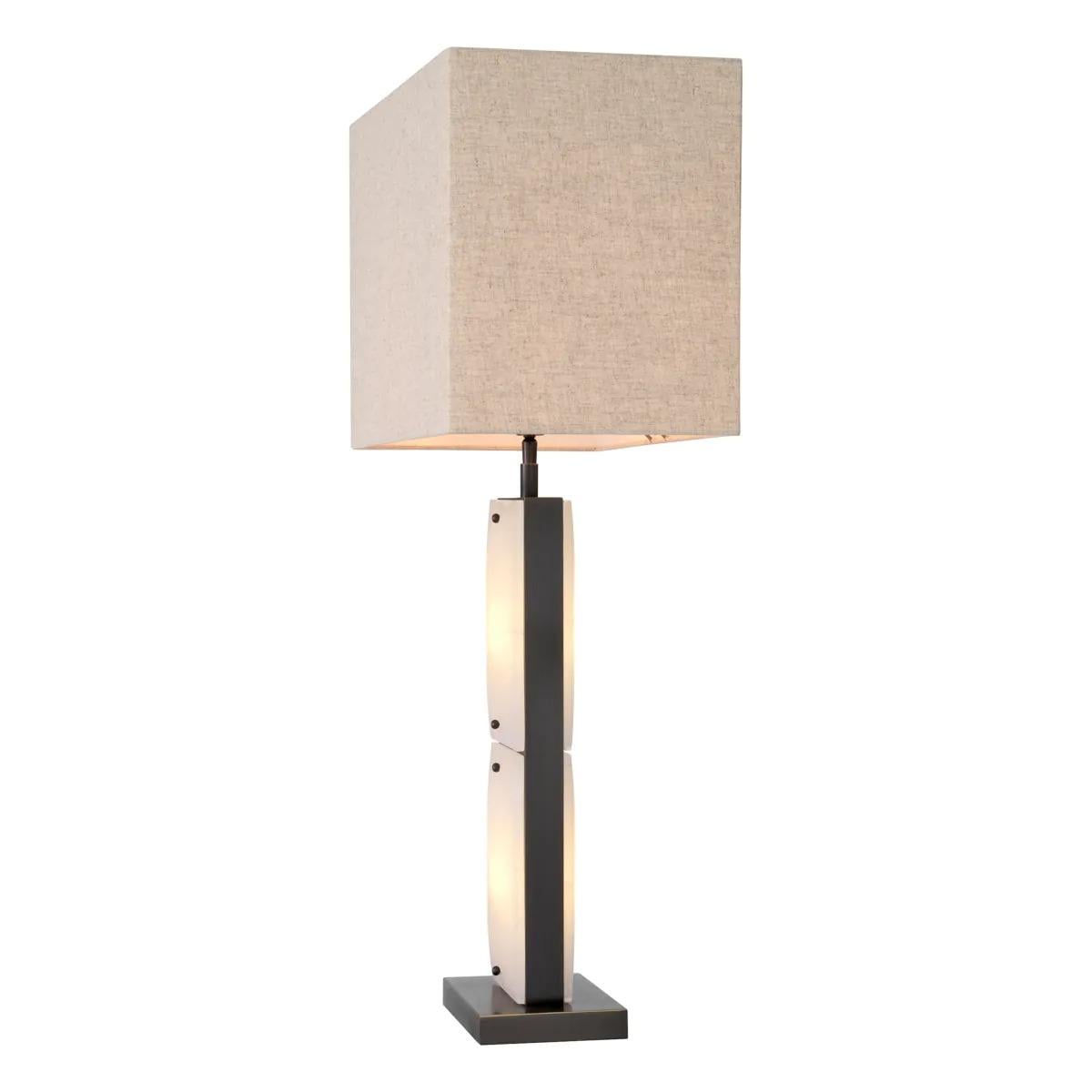 Table Lamp Ortiz with Bronze Highlight Finish