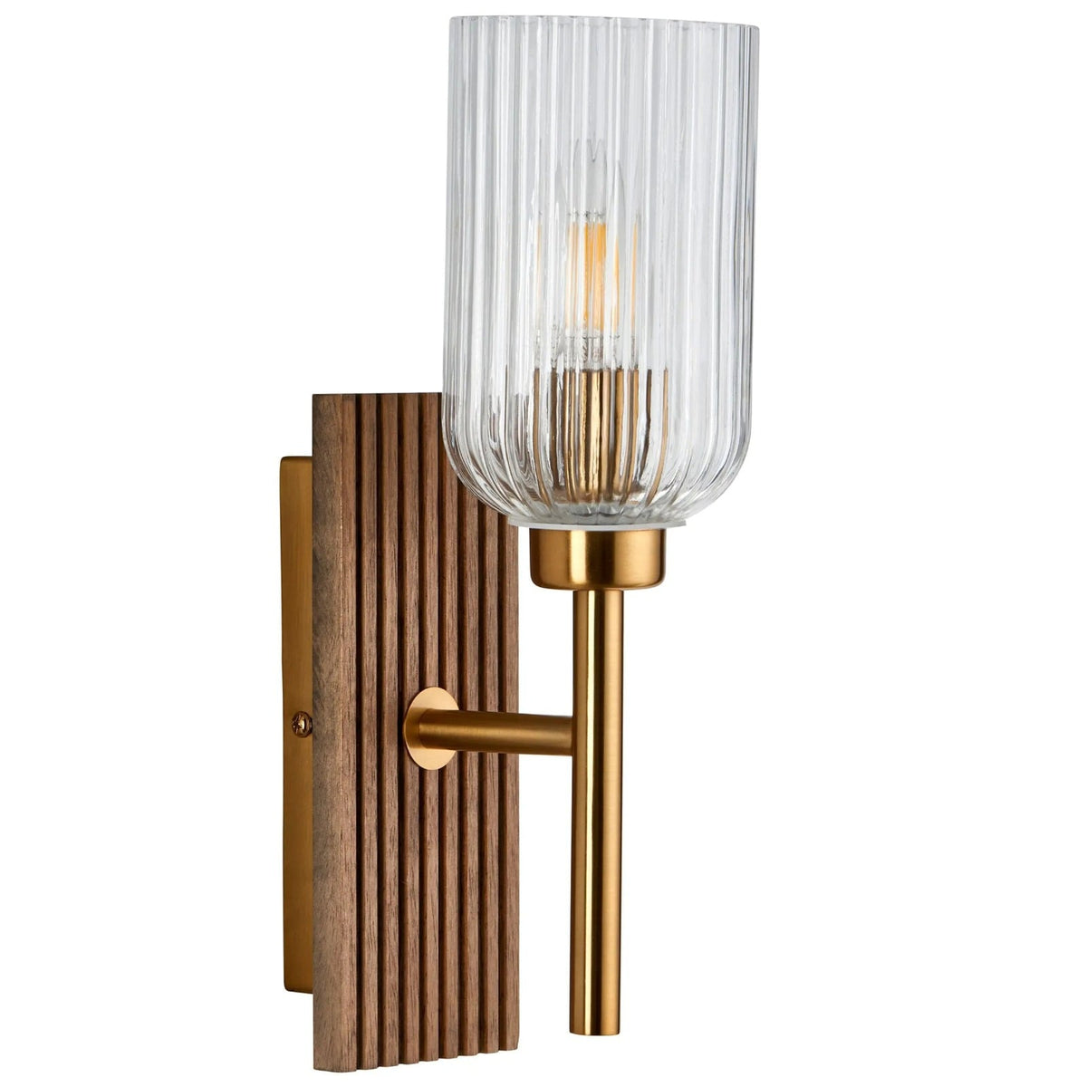 Kintbury Wall Light in Dark Beechwood