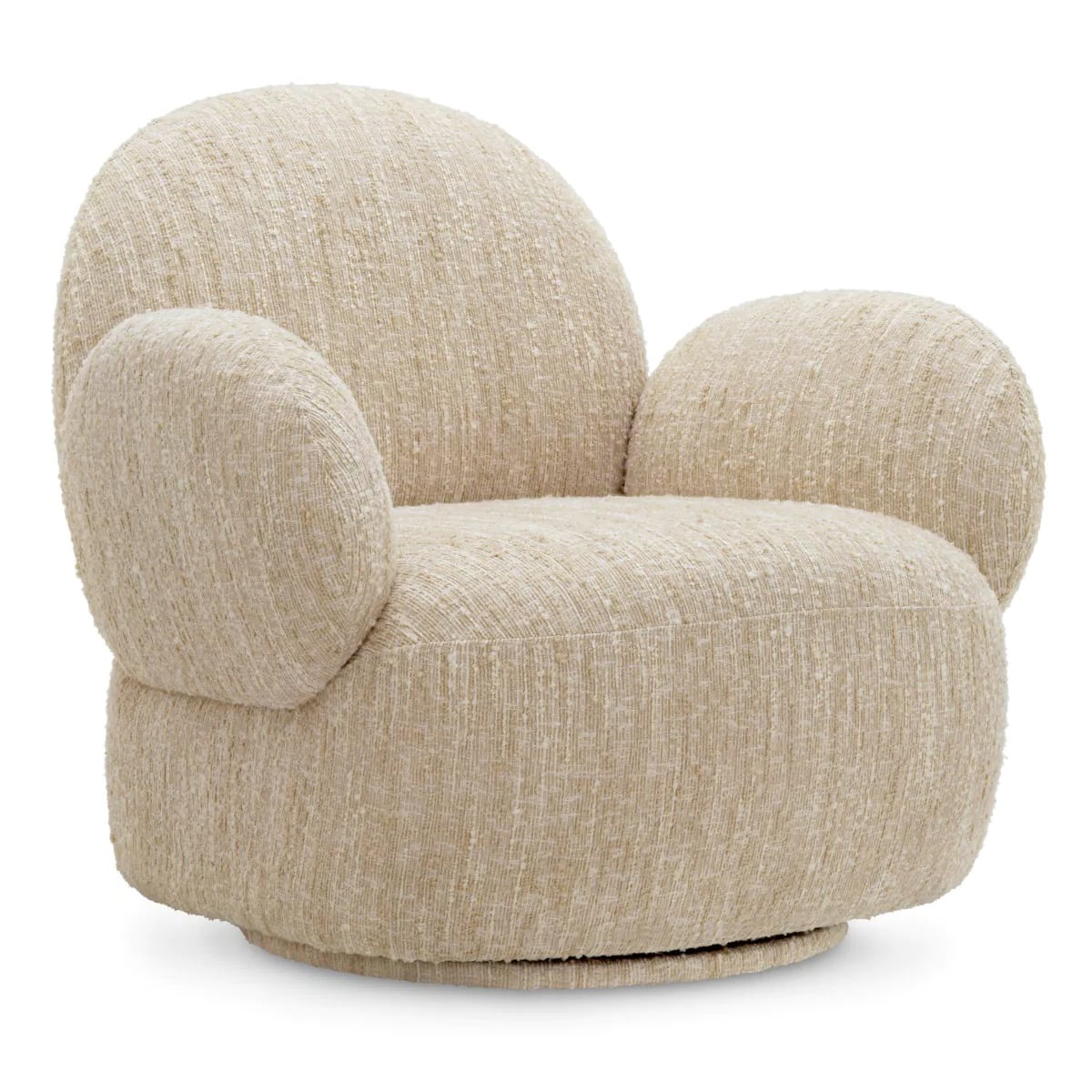 Swivel Chair Madrone in Boucle Sonata Cream