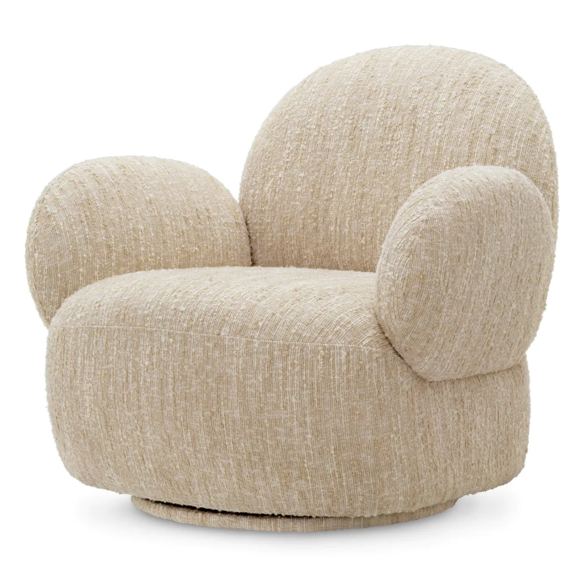 Swivel Chair Madrone in Boucle Sonata Cream