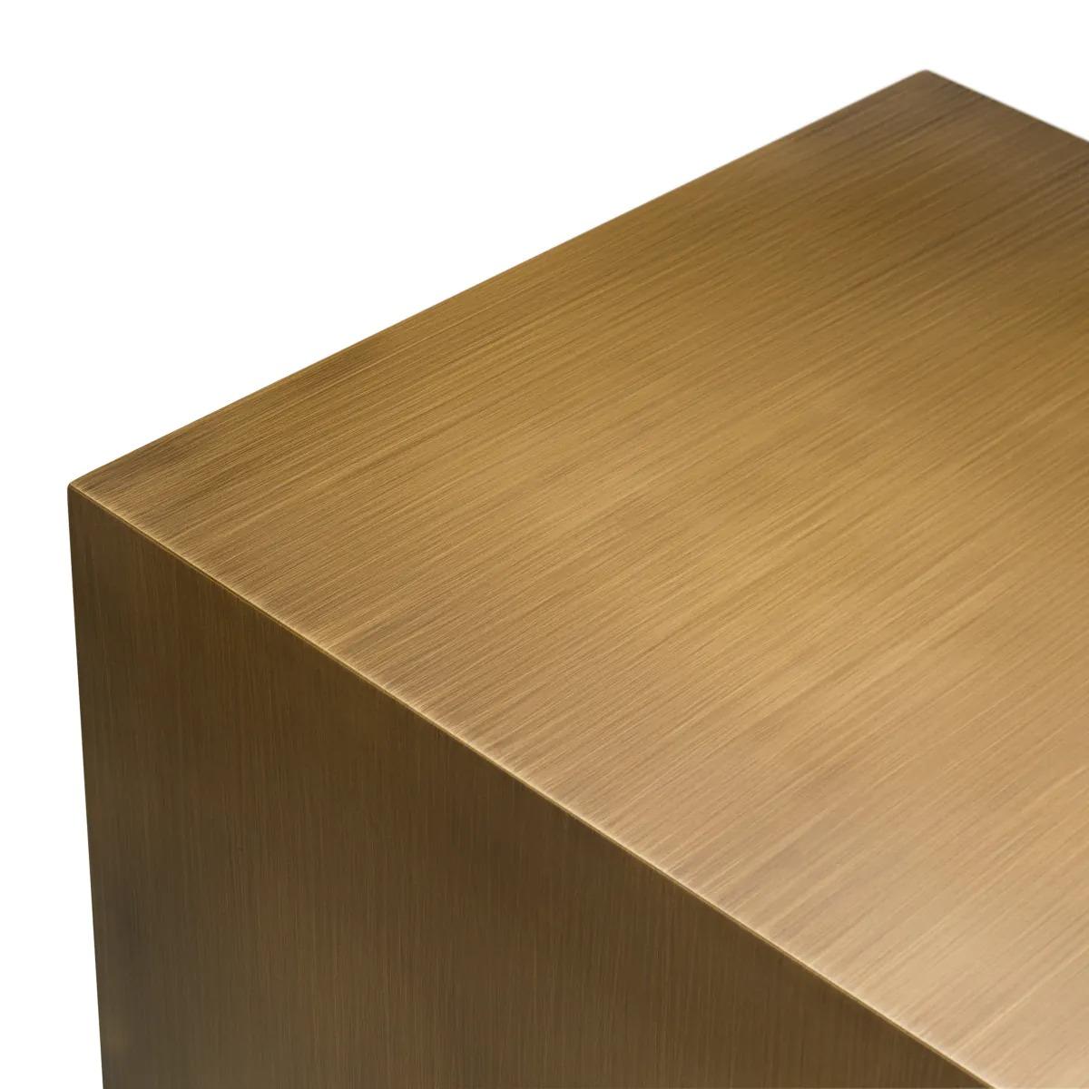 Side Table Rafaello with Brushed Brass Finish