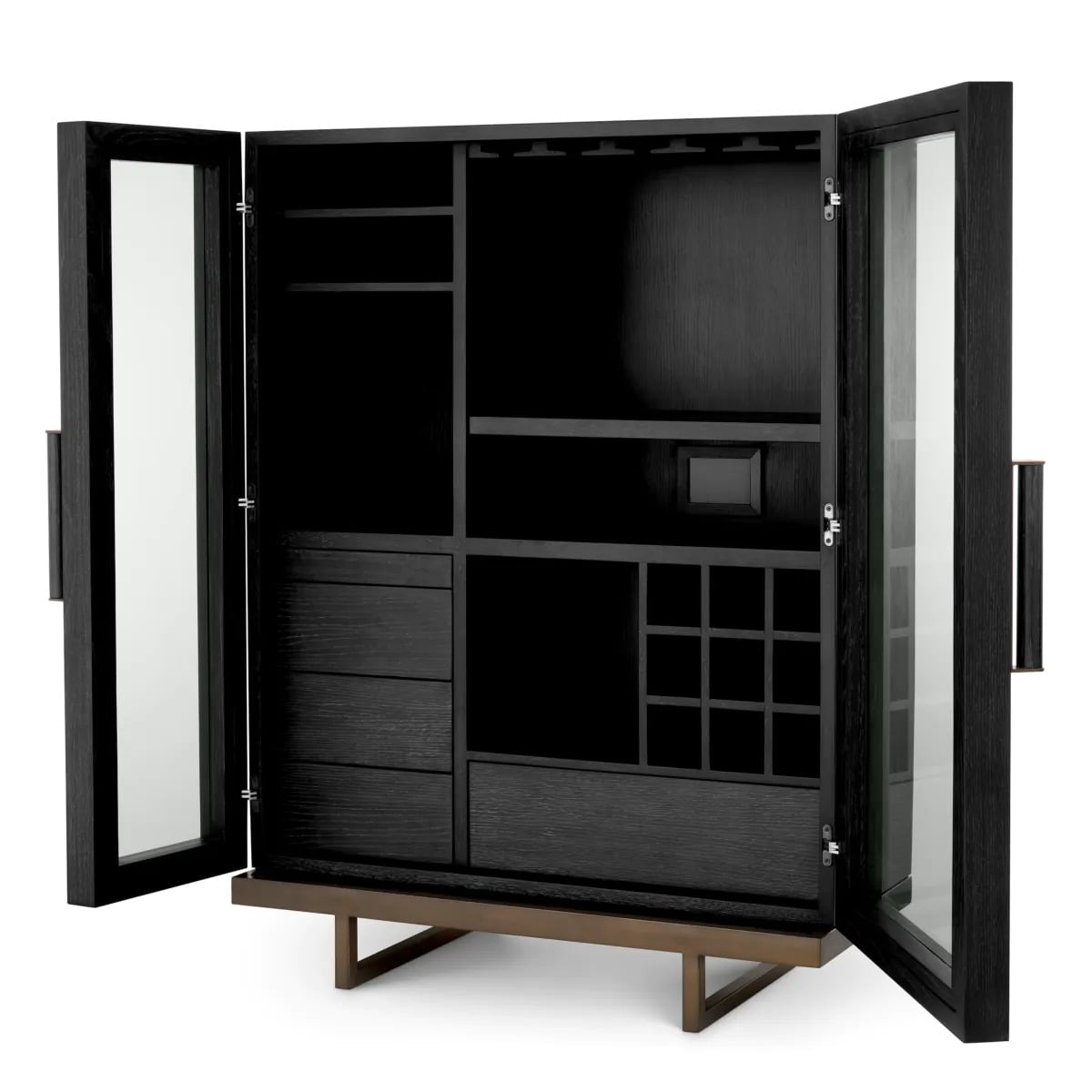 Bar Cabinet Connaught in Charcoal Oak