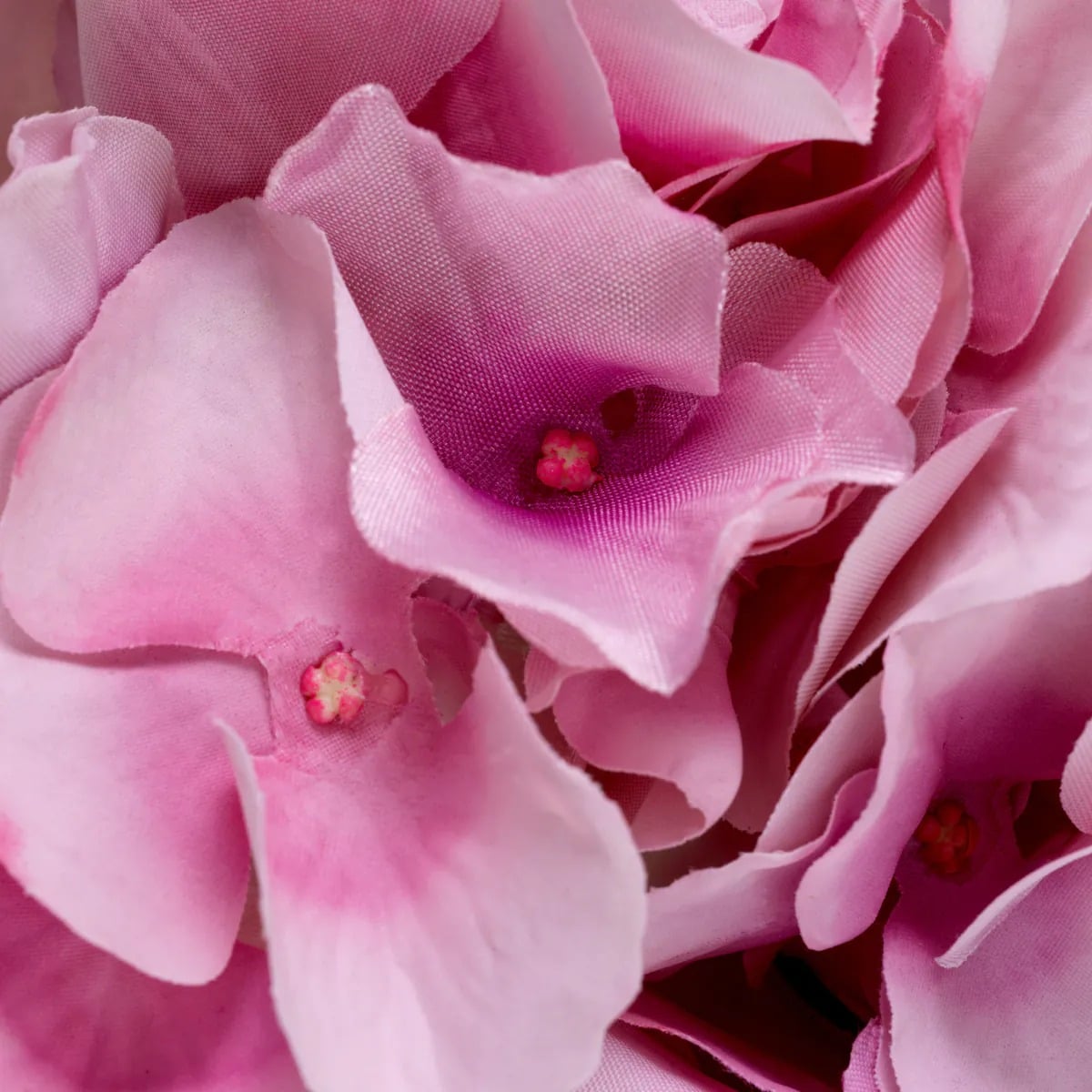 Bouquet of Hydrangeas Real Touch 48 Pieces in 2 Varieties in Pink