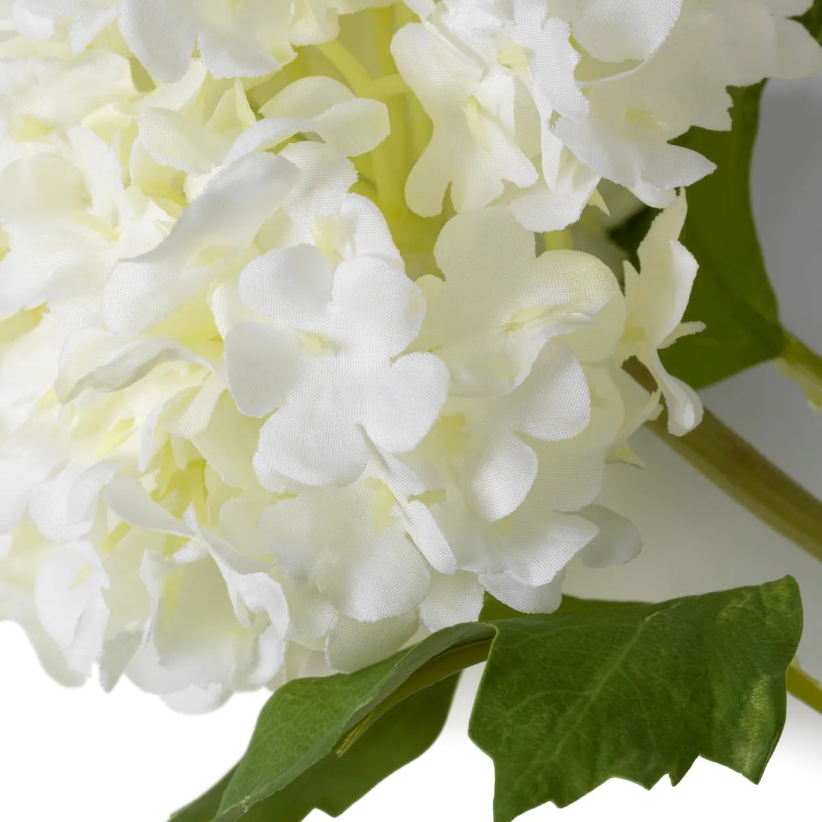 Bouquet of Hydrangeas Snowball Real Touch 36 Pieces in White