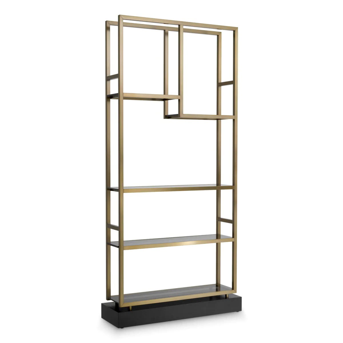 Corrado Shelving Unit I in Brushed Brass