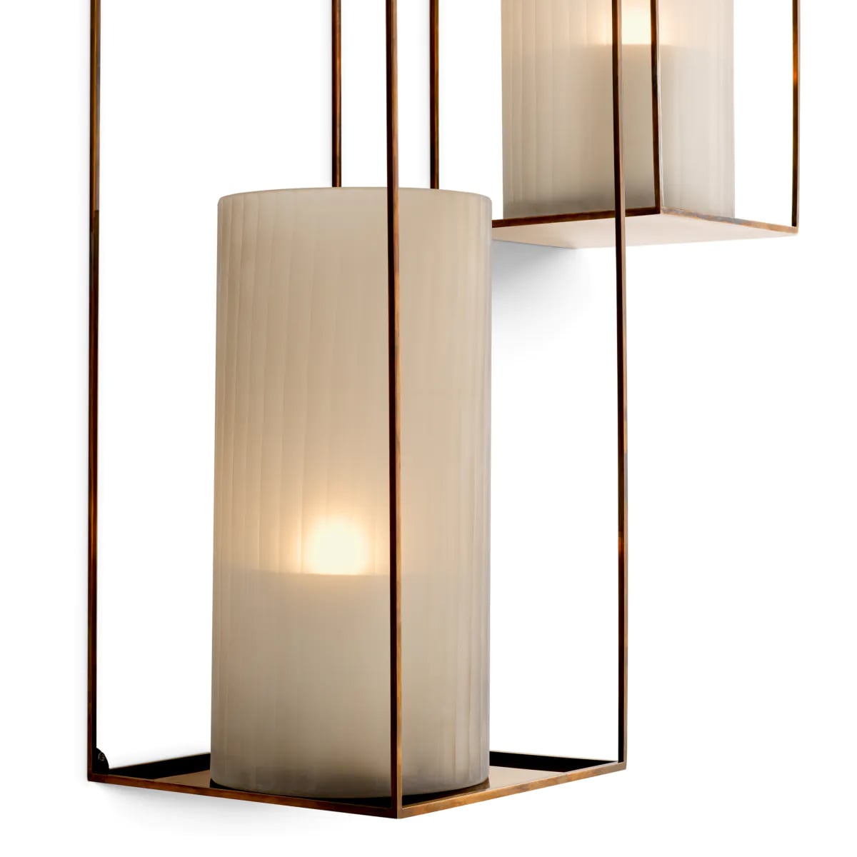 Deco Rectangular Wall Rack - Set of 2