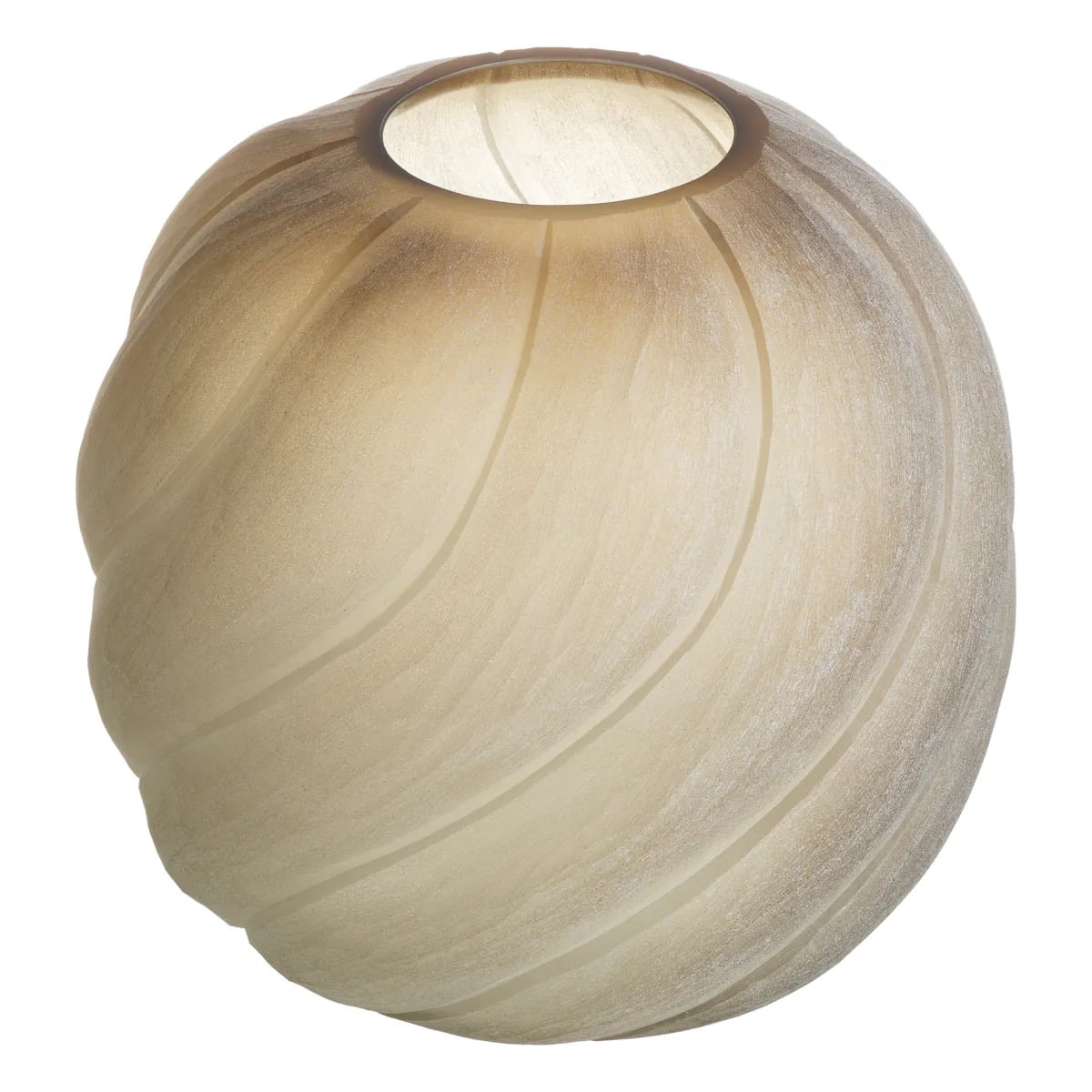 Vase Sicilia Small in Frosted Light Brown