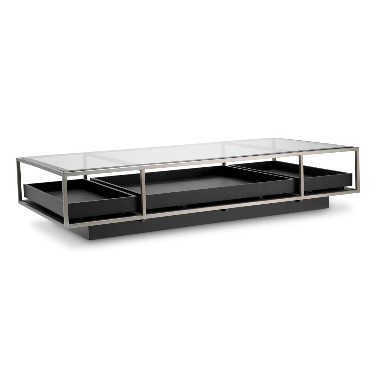 Coffee Table Roxton in Brushed Steel
