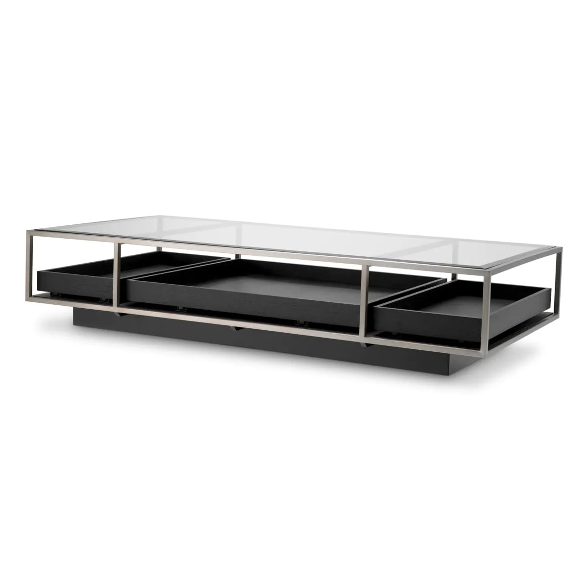 Coffee Table Roxton in Brushed Steel