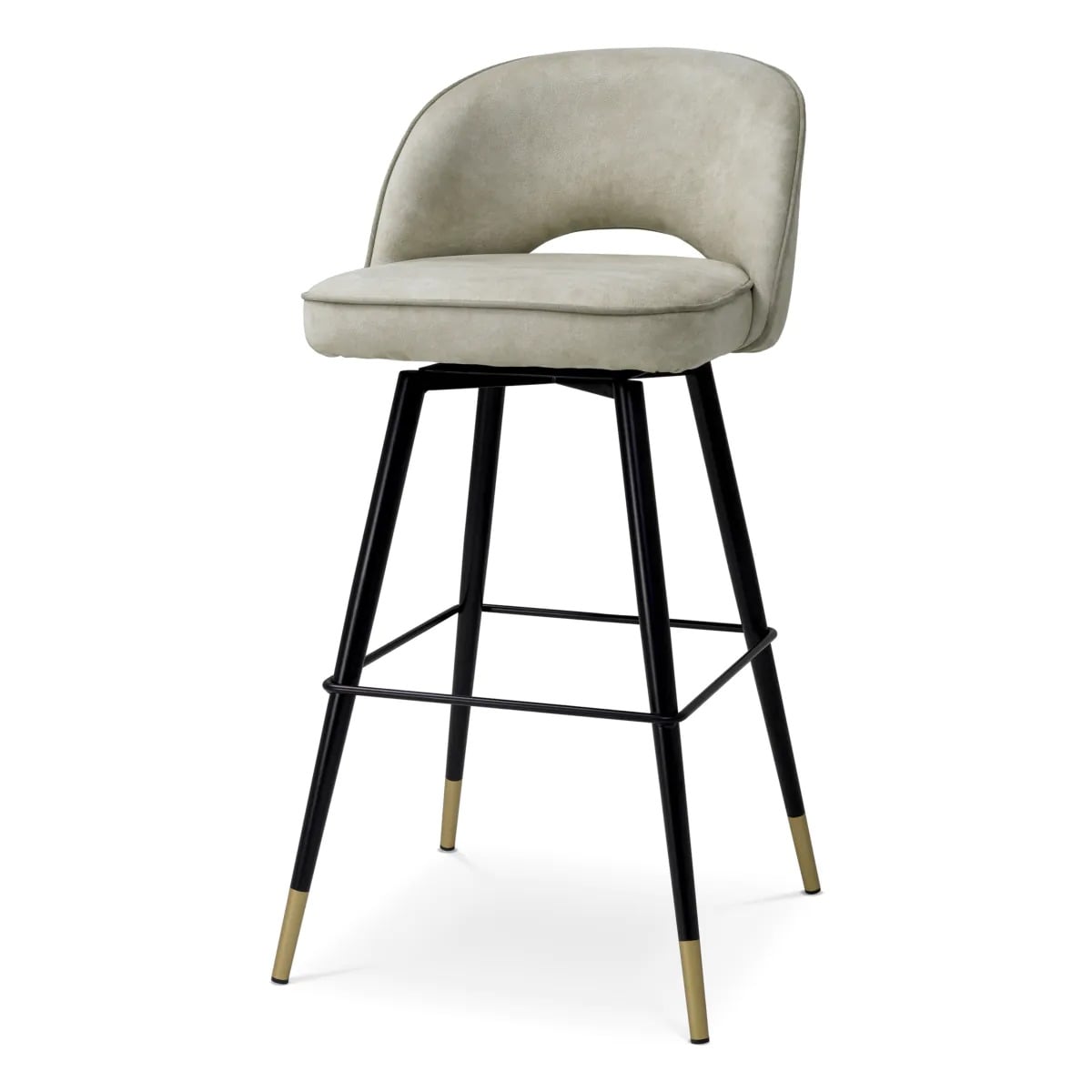 Bar Stool Cliff in Mayer Silver Set of 2