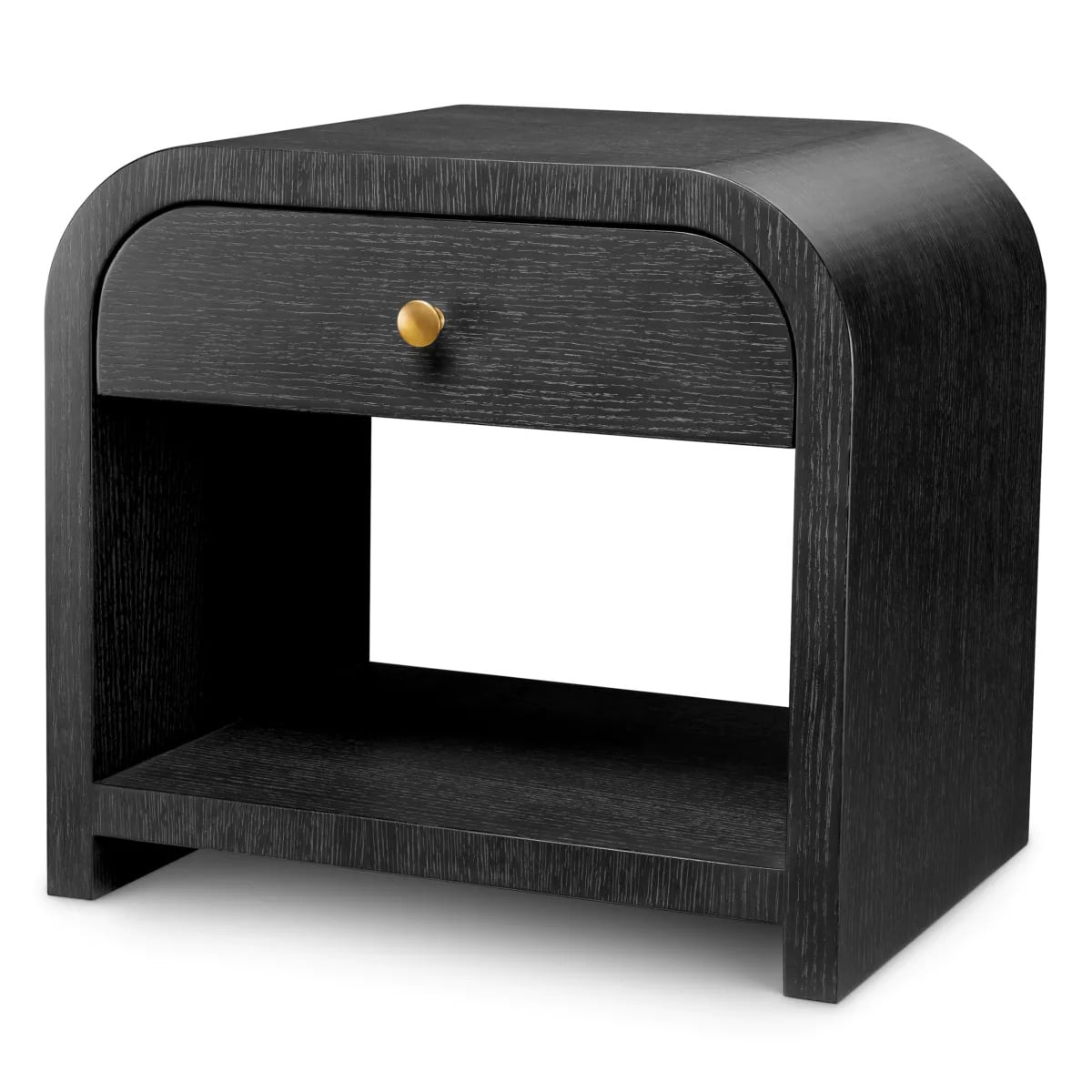 Nightstand Rhodes in Charcoal Oak