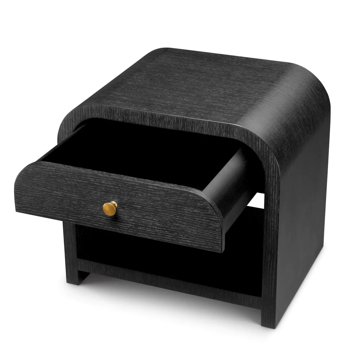 Nightstand Rhodes in Charcoal Oak