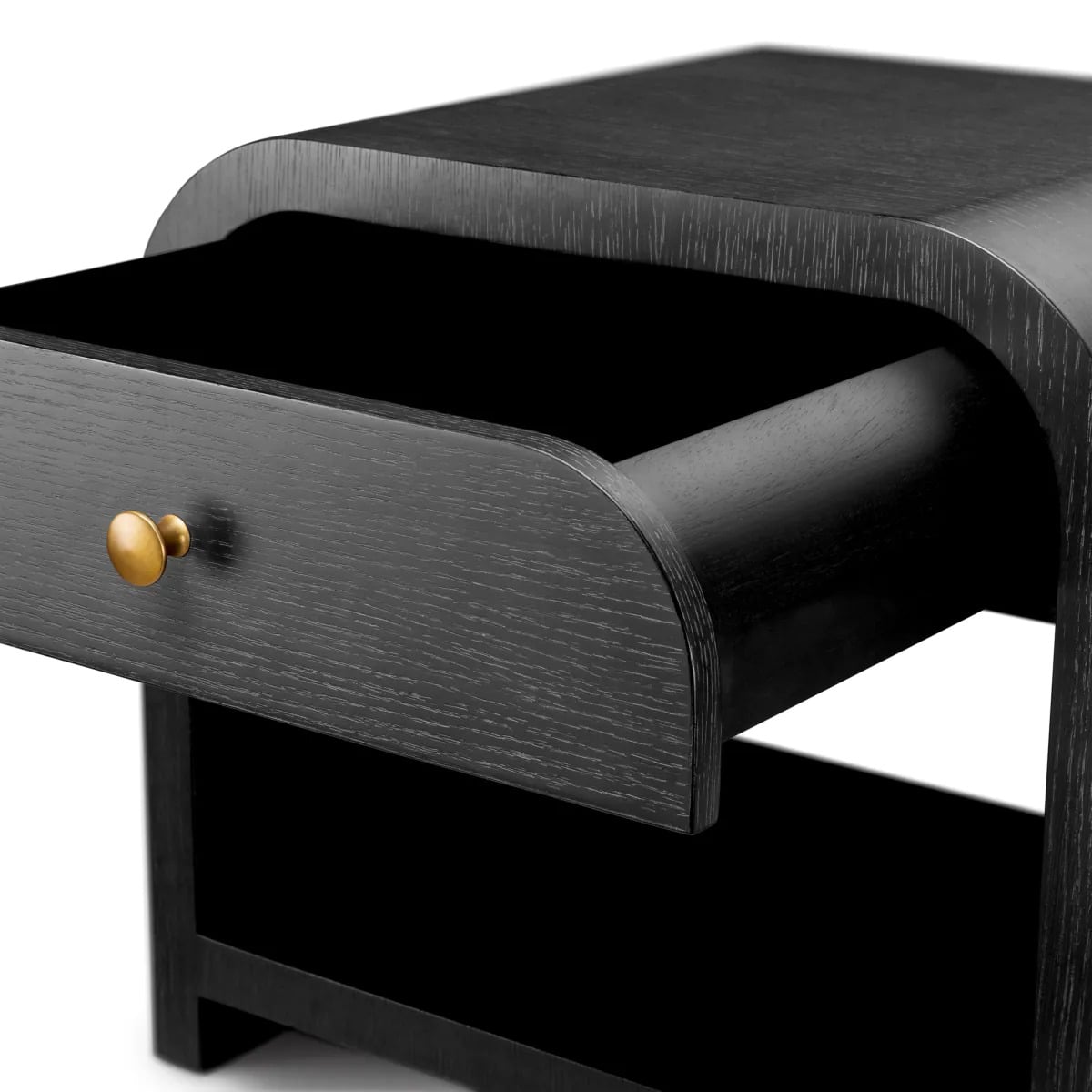 Nightstand Rhodes in Charcoal Oak