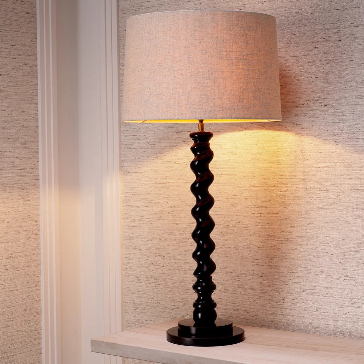 Table Lamp Massimo in Piano Black