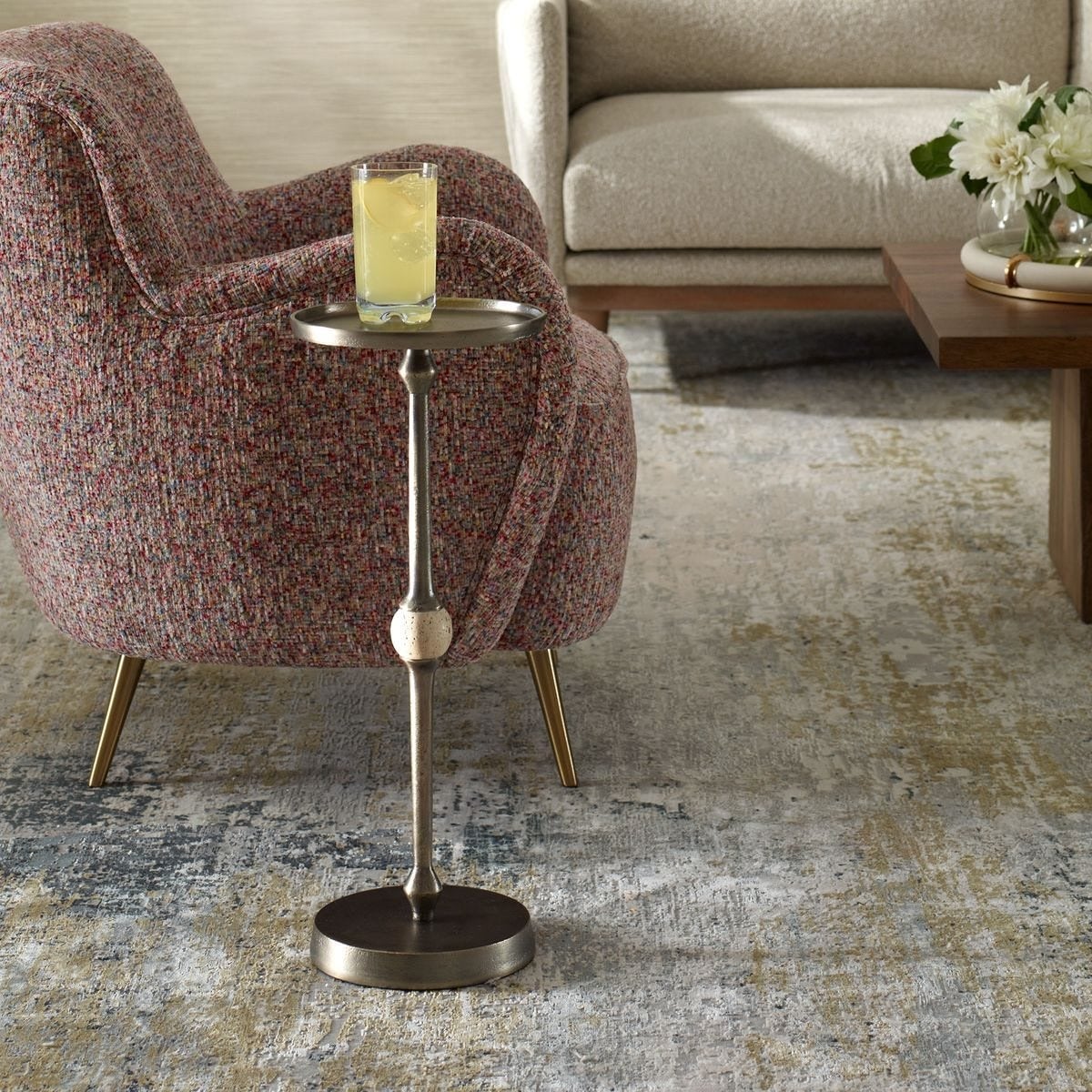 Arthur Dark Bronze Side Table