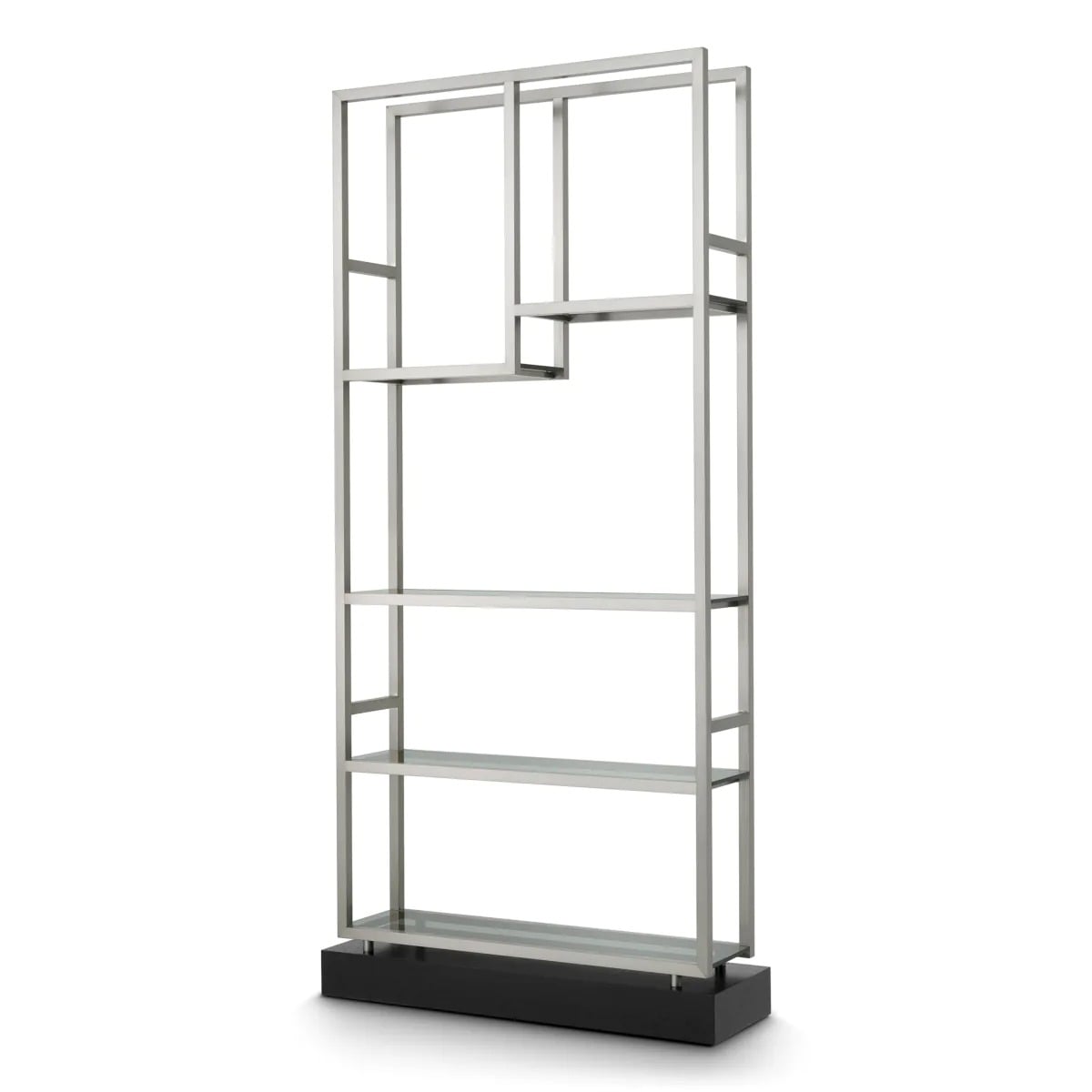 Corrado Shelving Unit I in Brushed Steel