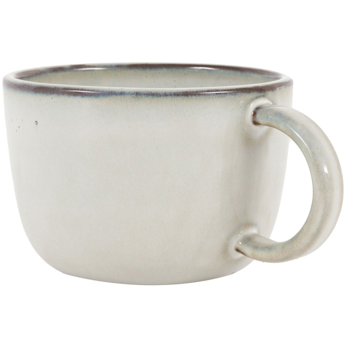 Reactive Glaze Mug in Dove Grey - Set of 4