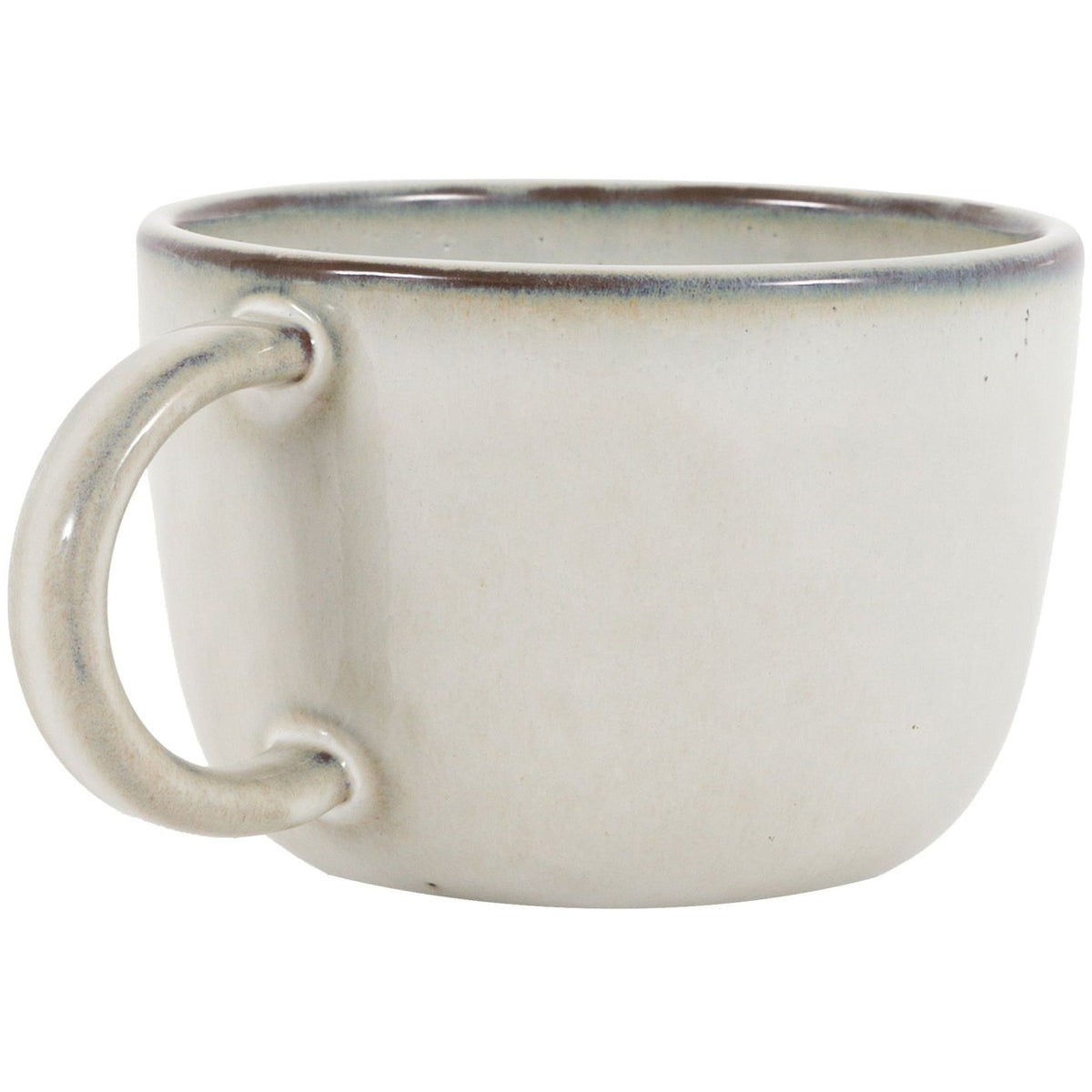 Reactive Glaze Mug in Dove Grey - Set of 4