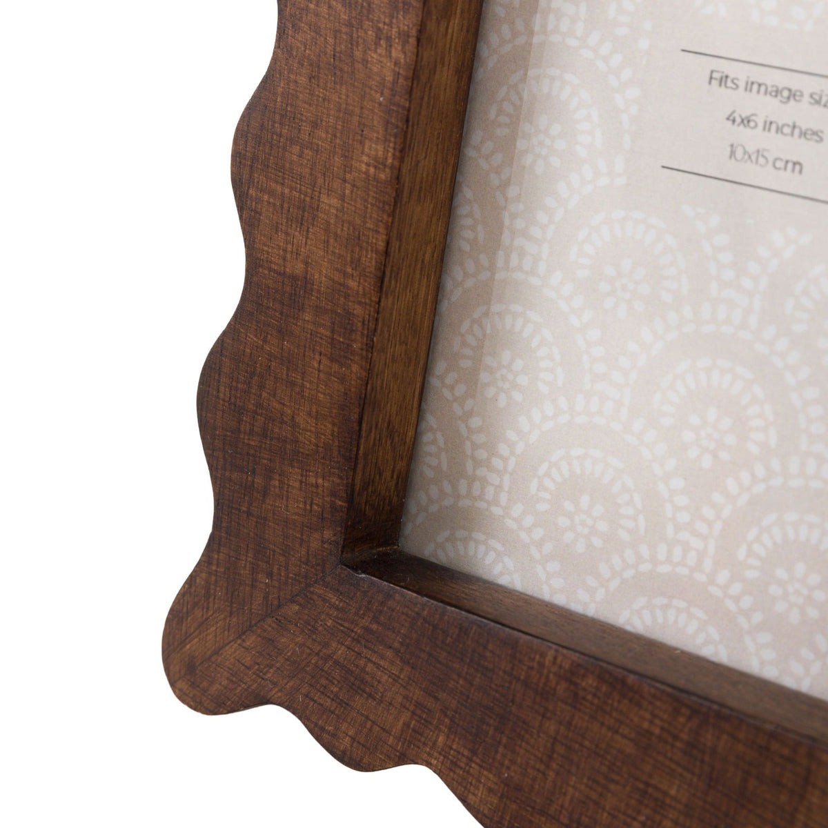 Avila Wooden Scallop Photo Frame 6x4"