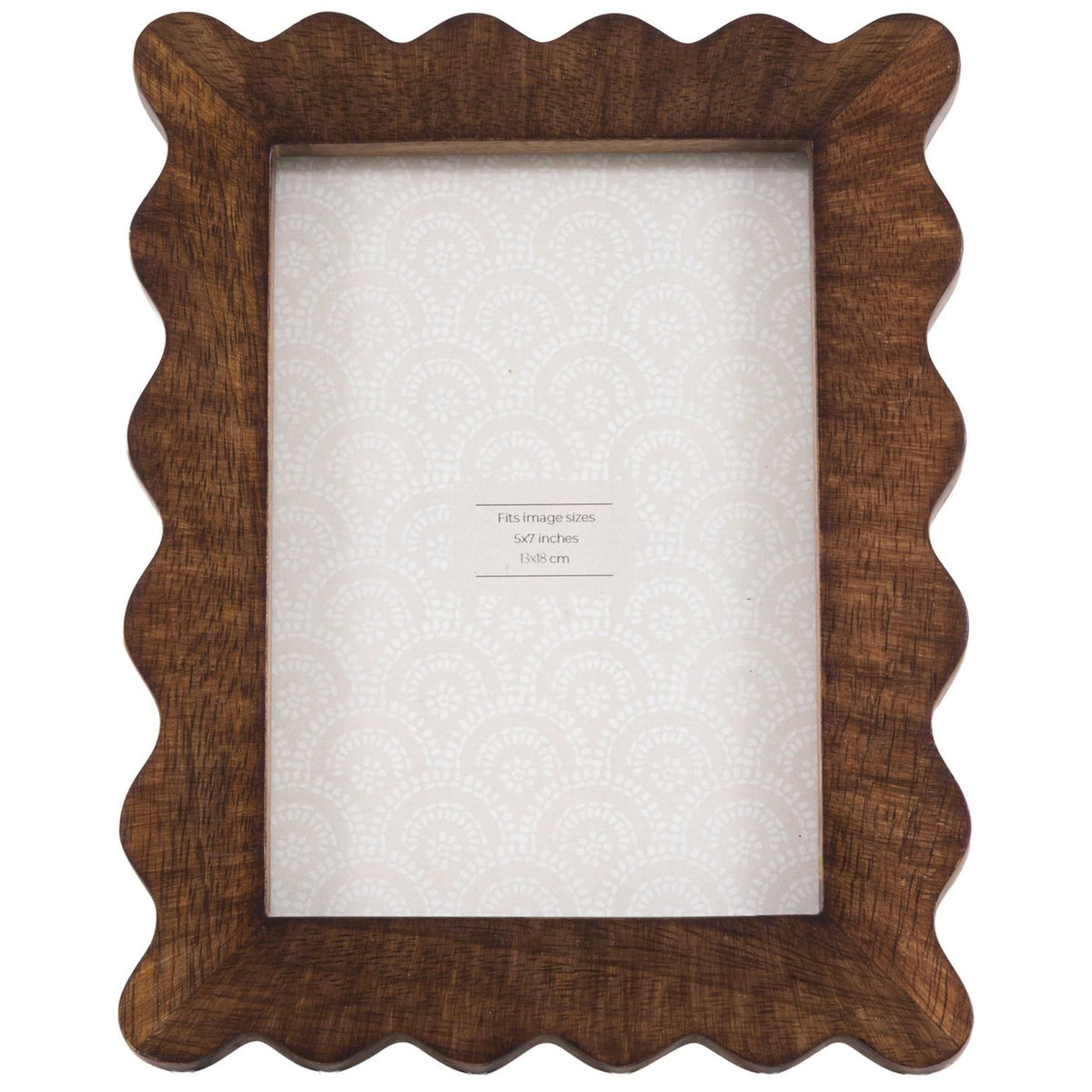 Avila Wooden Scallop Photo Frame 7x5"