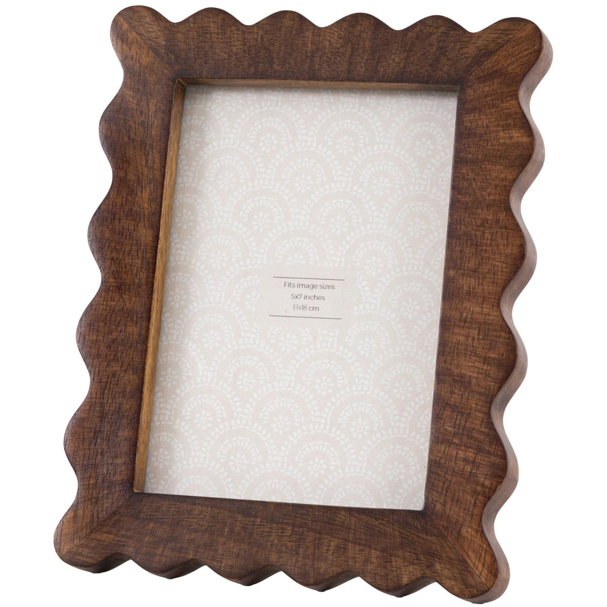 Avila Wooden Scallop Photo Frame 7x5"