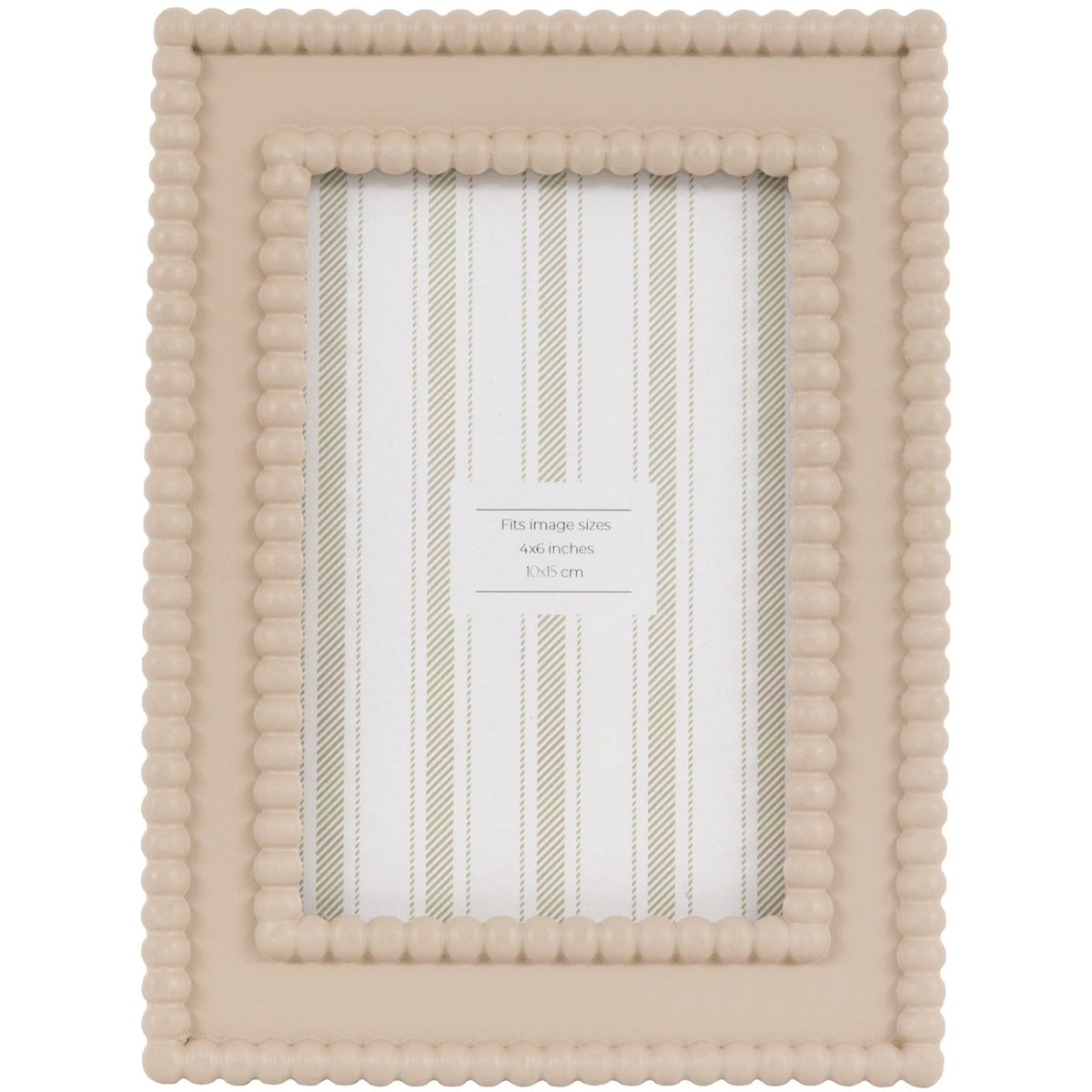 Cove Beaded Photo Frame 6x4" in Mocha
