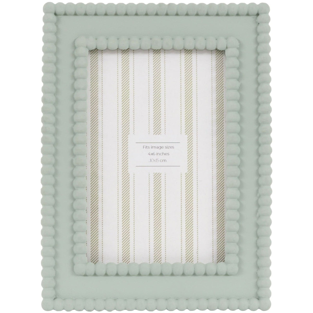 Cove Beaded Photo Frame 6x4" in Sage