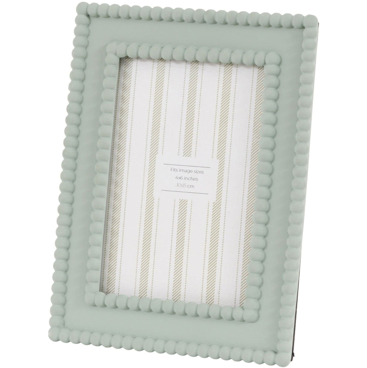Cove Beaded Photo Frame 6x4" in Sage