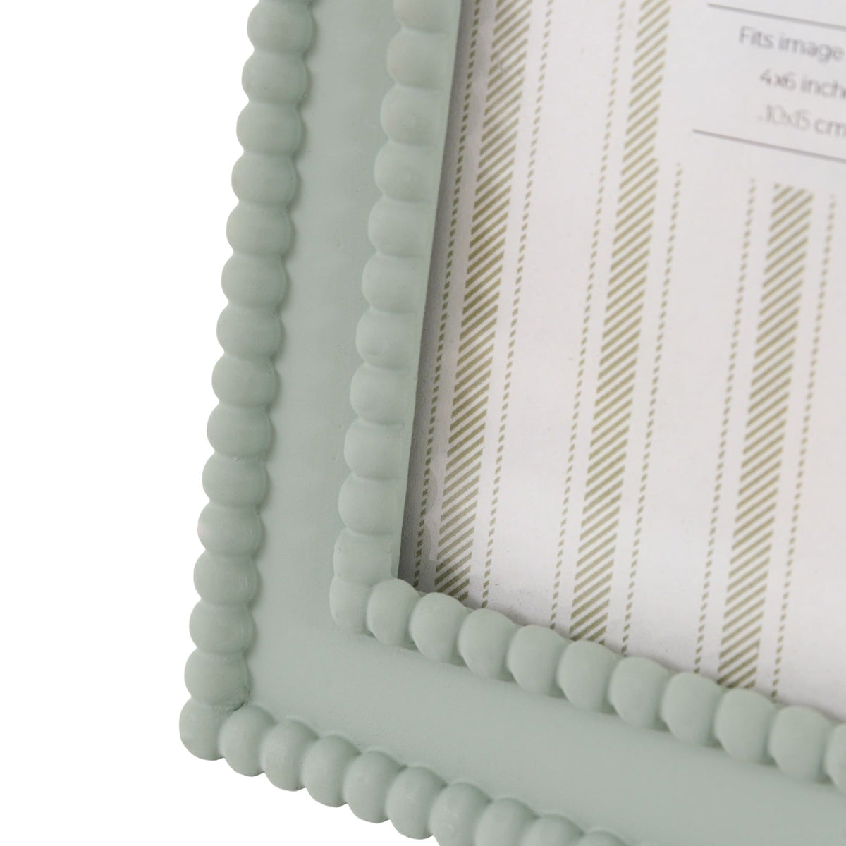 Cove Beaded Photo Frame 6x4" in Sage
