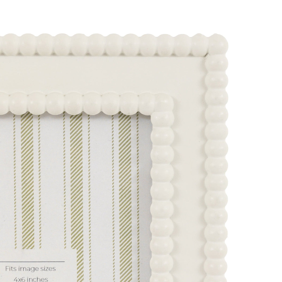 Cove Beaded Photo Frame 6x4" in White