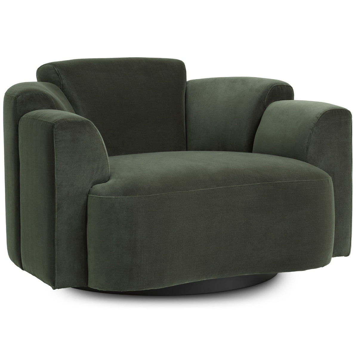Marbella Swivel Chair in Olive