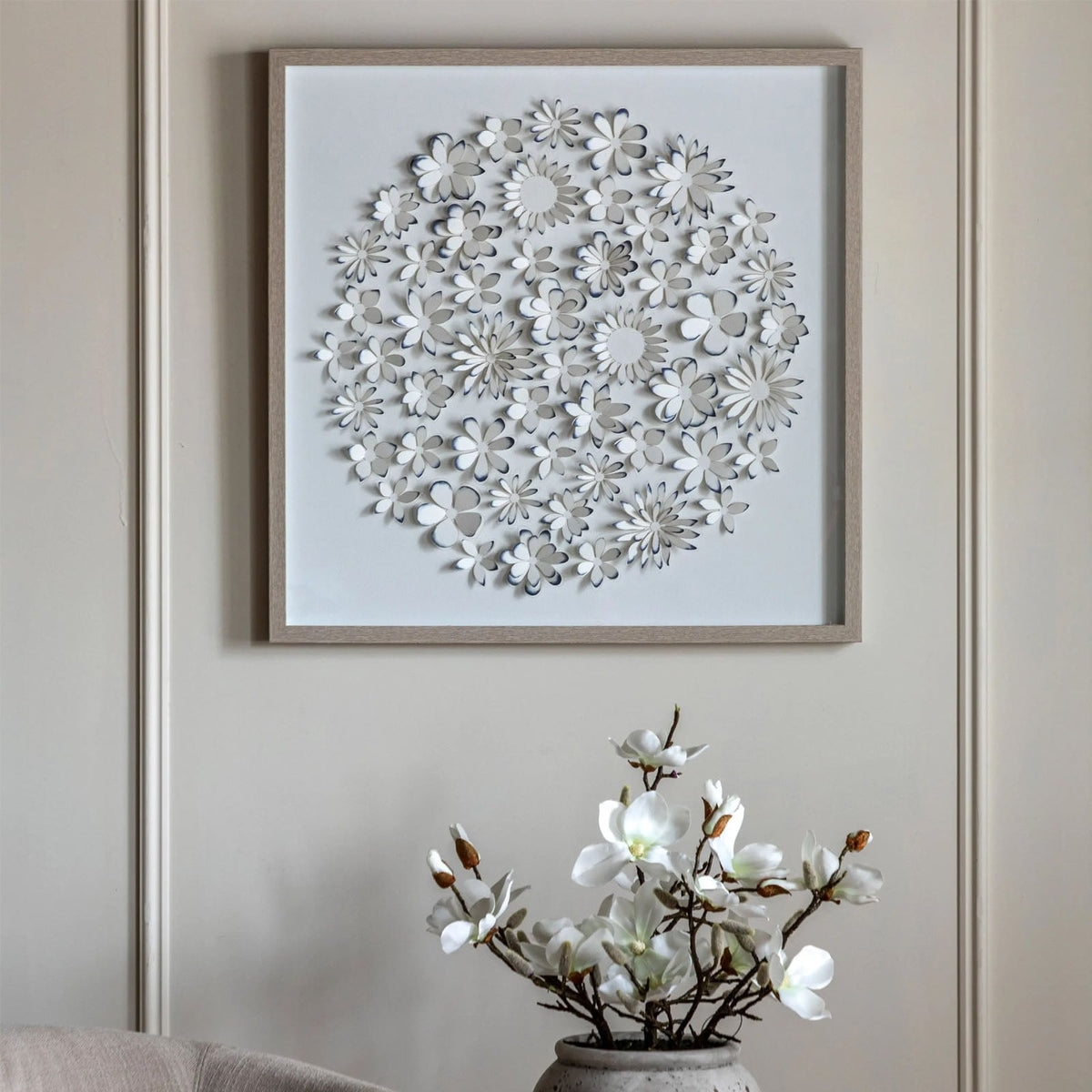 Unfurling Petals Framed Art