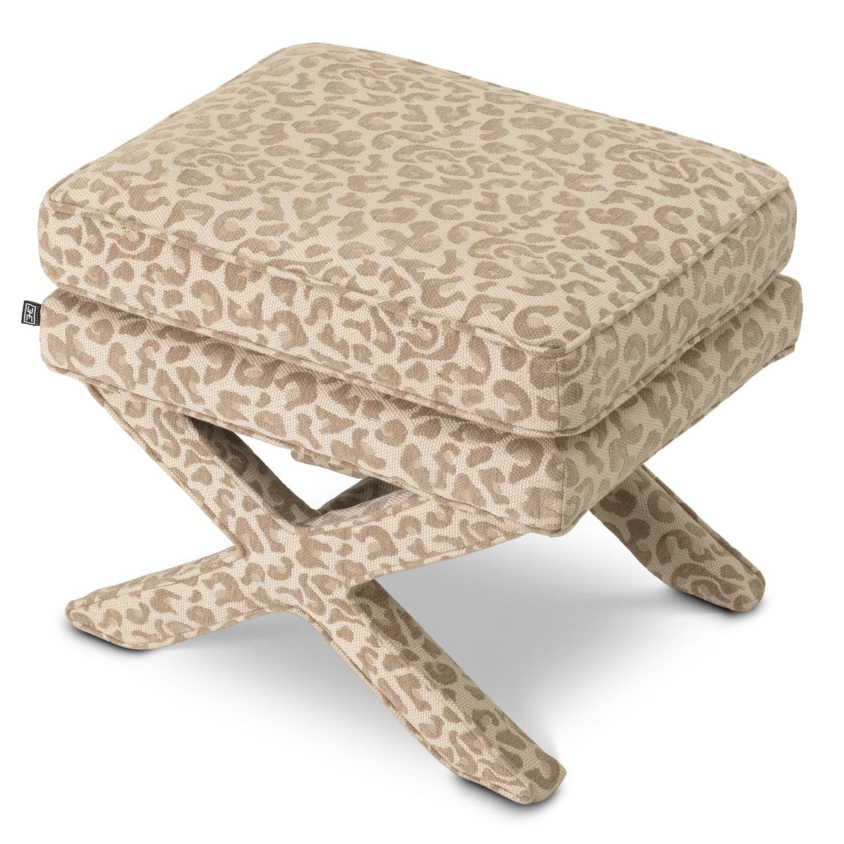 Cordoba Stool in Neutral Leopard