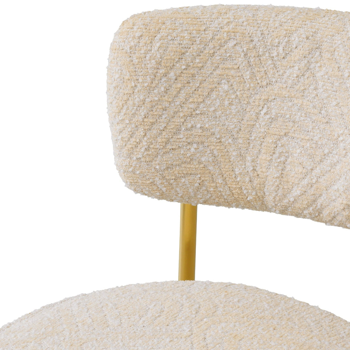 Carleton Back Bar Stool in Cream
