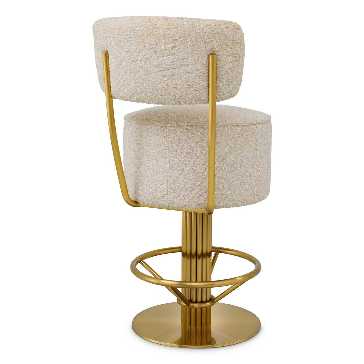 Carleton Back Counter Stool in Cream