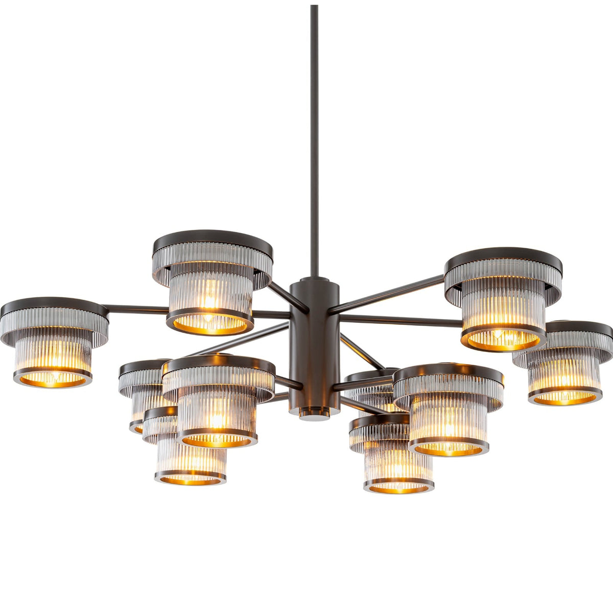 Andromeda Chandelier in Brass