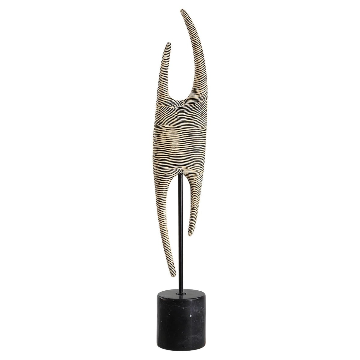 Pochette Ribbed Abstract Sculpture
