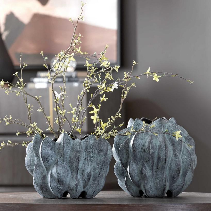 Verdant Bronze, Vases Set of 2