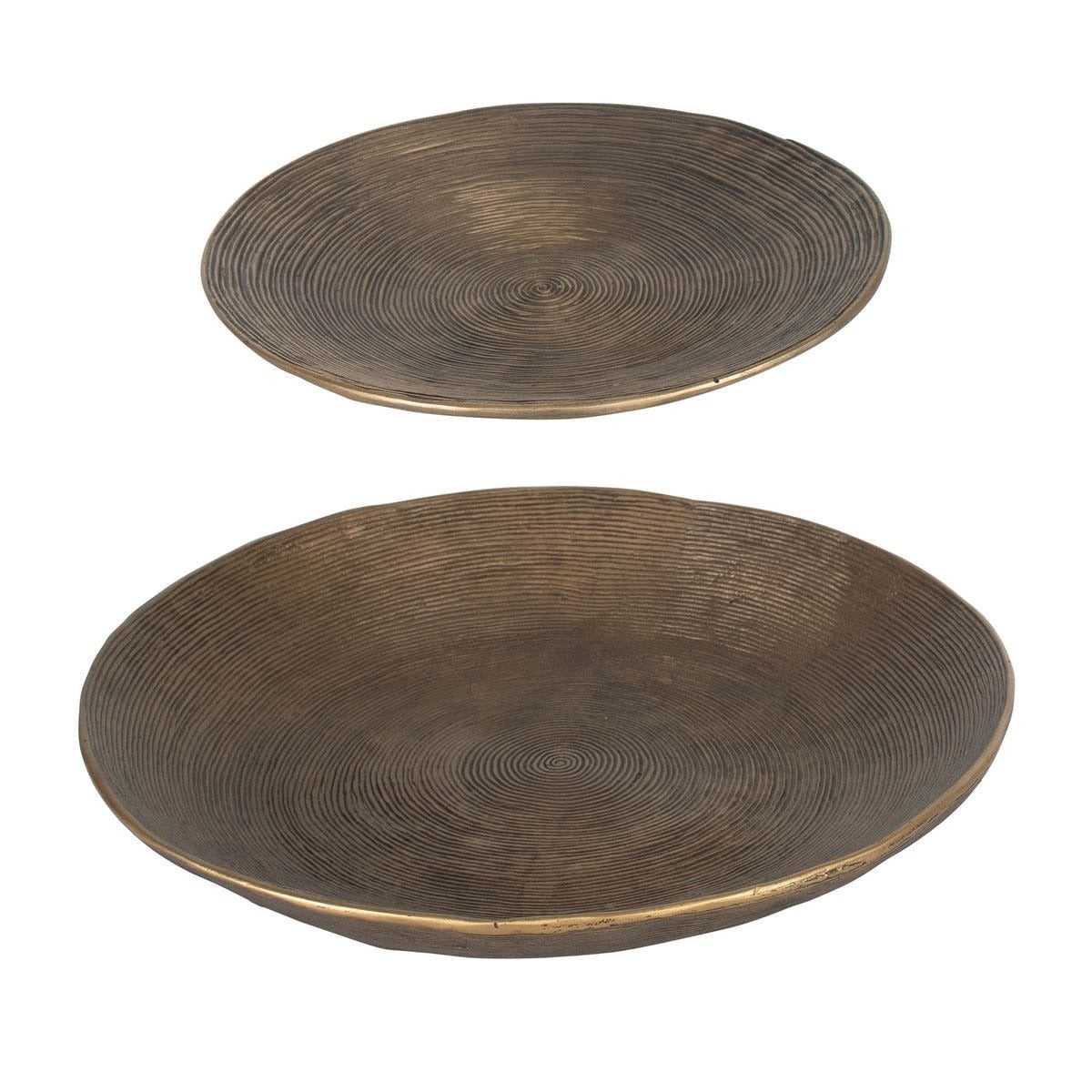 Stratum Round Brass Bowls Set of 2