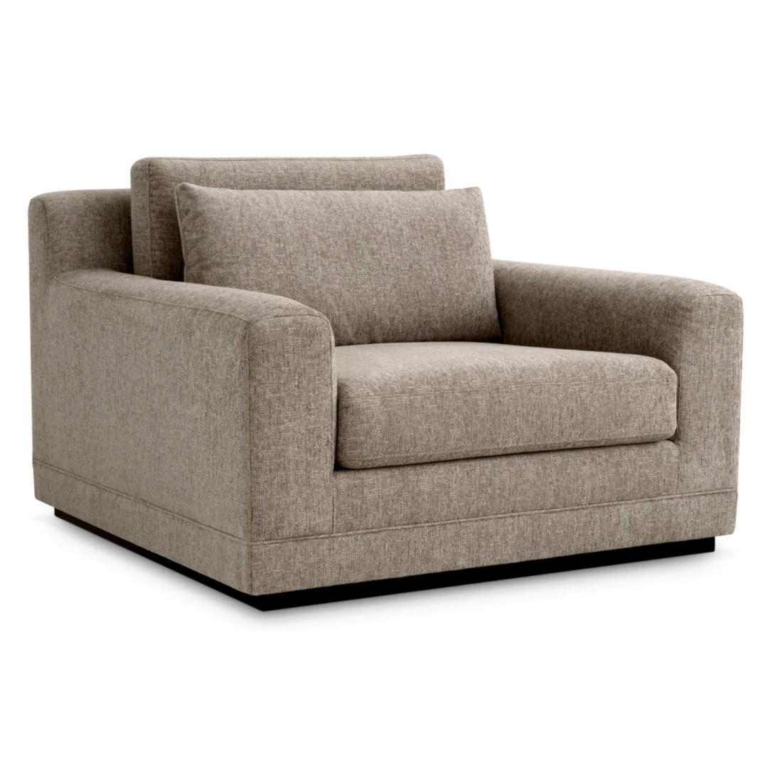 Manhattan Chair in Chenille Taupe