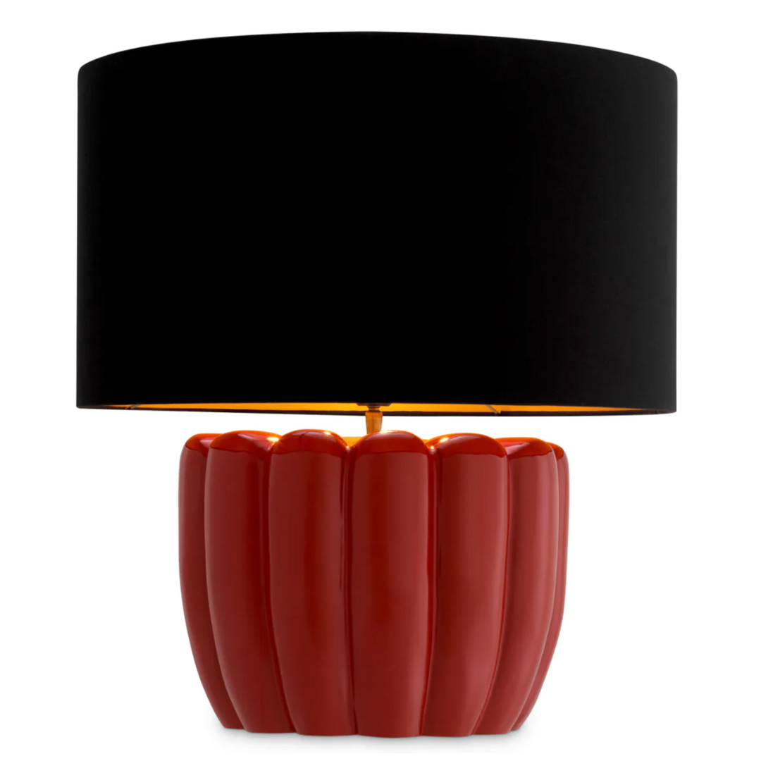 Table Lamp Barocco in Red