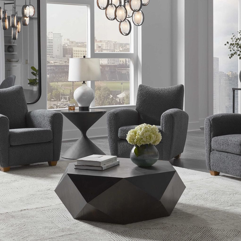 Volker Worn Black Coffee Table