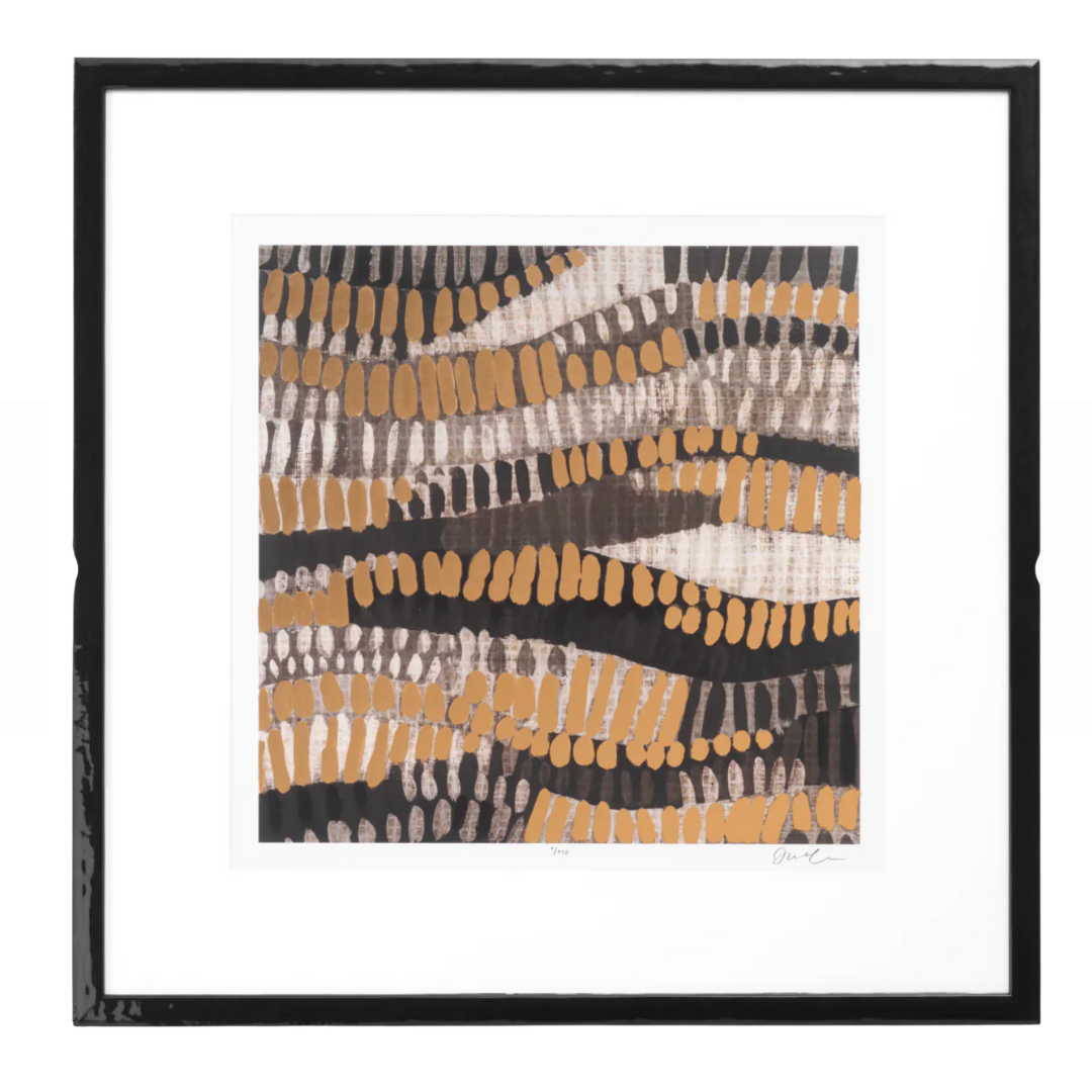 Print Metallic Undulation by June Erica Vess - Set of 2